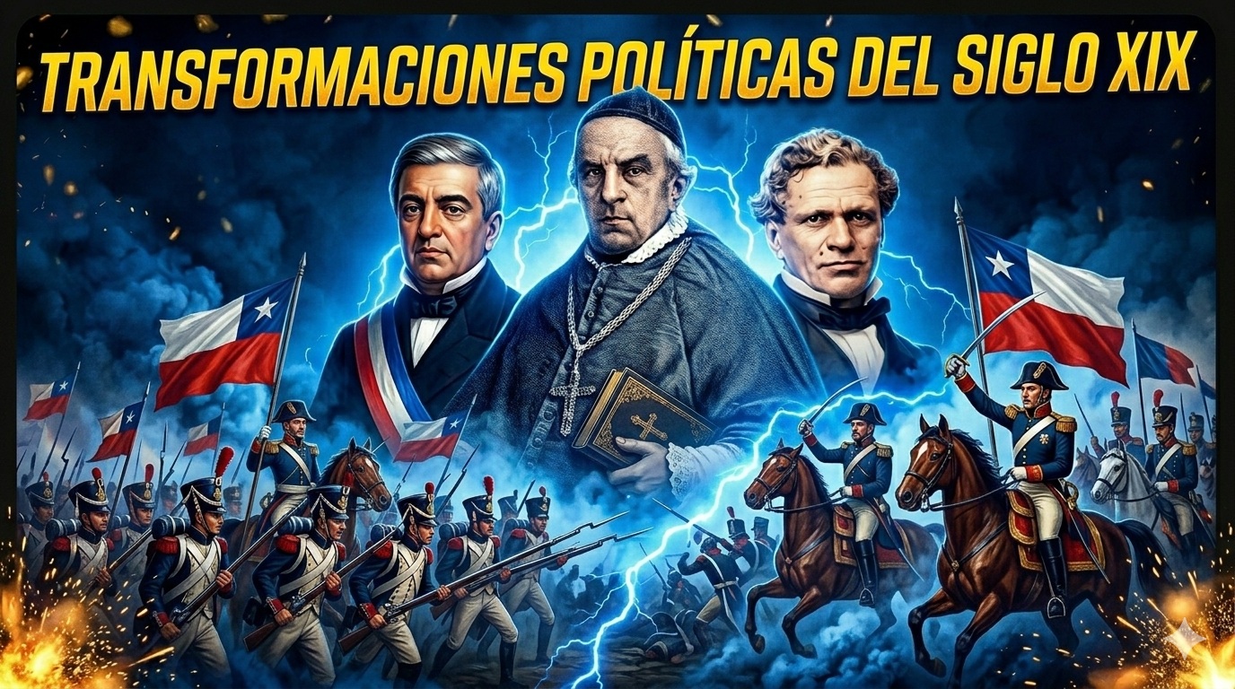 Clase en video – Transformaciones políticas en Chile siglo XIX